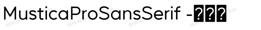MusticaProSansSerif 字体转换